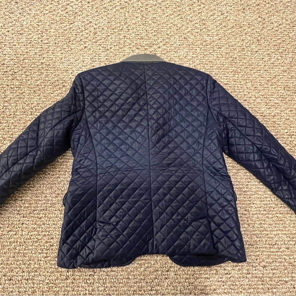 Vineyard Vines Quilted Blazer Jacket – Navy Blue, Size 8 - Picture 5 of 8